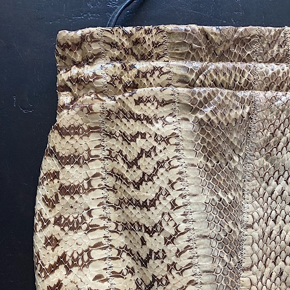 VINTAGE Snakeskin Clutch Handbag - Picture 6 of 12